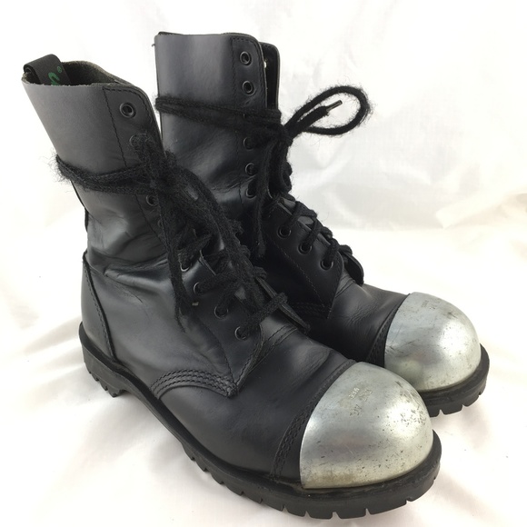 exposed steel toe boots